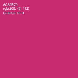 #C82B70 - Cerise Red Color Image